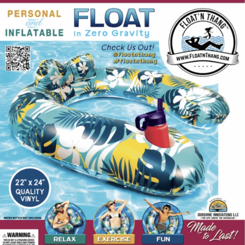 🌴 Float’n Thang Inflatable Pool Float - New in box, 5 avail. Reg $49.95